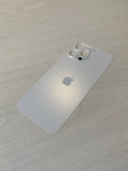 Заднее стекло (крышка) для IPhone 13 Pro Max белое (SILVER)