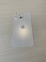 Заднее стекло (крышка) для IPhone 13 Pro Max белое (SILVER)