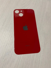 Заднее стекло (крышка) для IPhone 13 красное (RED)