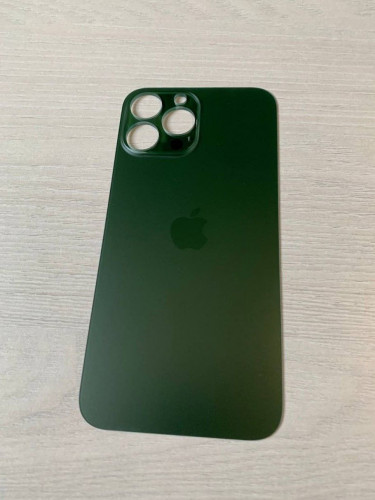Заднее стекло (крышка) для IPhone 13 Pro Max зеленое (ALPINE GREE)