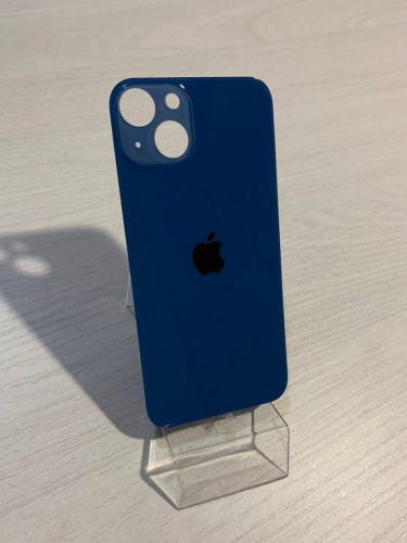 Заднее стекло (крышка) для IPhone 13 синее (BLUE)
