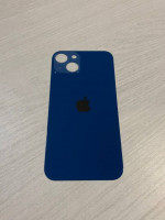 Заднее стекло (крышка) для IPhone 13 синее (BLUE)