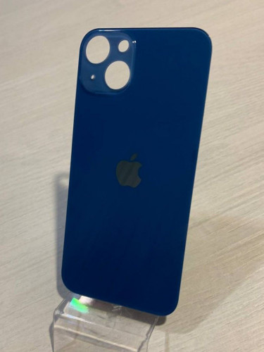 Заднее стекло (крышка) для IPhone 13 синее (BLUE)