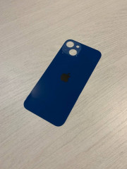 Заднее стекло (крышка) для IPhone 13 синее (BLUE)