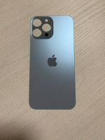 Заднее стекло (крышка) для IPhone 13 Pro Max синее (SIERRA BLUE)