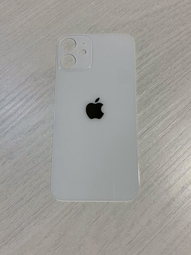 Заднее стекло (крышка) для IPhone 12 mini белое (WHITE)