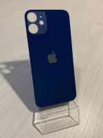 Заднее стекло (крышка) для IPhone 12 mini синее (BLUE)