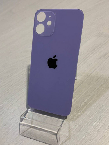 Заднее стекло (крышка) для IPhone 12 mini фиолетовое (PURPLE)