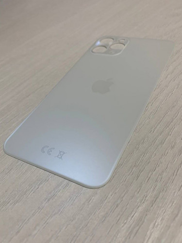 Заднее стекло (крышка) для IPhone 11 Pro белое (SILVER)