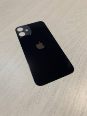 Заднее стекло (крышка) для IPhone 12 mini черное (BLACK)
