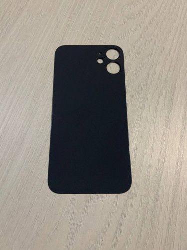 Заднее стекло (крышка) для IPhone 12 mini черное (BLACK)