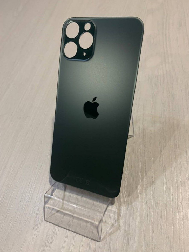 Заднее стекло (крышка) для IPhone 11 Pro зеленое (MIDNIGHT GREEN)