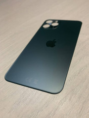 Заднее стекло (крышка) для IPhone 11 Pro зеленое (MIDNIGHT GREEN)