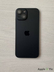 iPhone 15 задняя крышка в сборе с окошками камеры (Black) черная