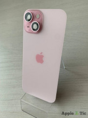 iPhone 15 задняя крышка в сборе с окошками камеры (Pink) розовая