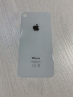 Заднее стекло (крышка) для IPhone 8 белое (silver)