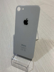 Заднее стекло (крышка) для IPhone 8 белое (silver)
