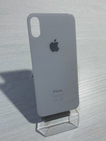 Заднее стекло (крышка) для IPhone XS белое (SILVER)