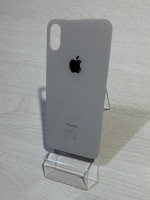 Заднее стекло (крышка) для IPhone XS белое (SILVER)