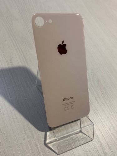 Заднее стекло (крышка) для IPhone 8 золотое (gold)