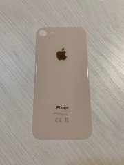 Заднее стекло (крышка) для IPhone 8 золотое (gold)