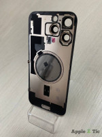 iPhone 16 Pro Max задняя крышка в сборе с окошками камеры (Natural Titanium)натуральный титан
