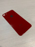Заднее стекло (крышка) для IPhone 8 красное (red)