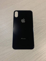 Заднее стекло (крышка) для IPhone XS черное (SPACE GRAY)