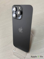 iPhone 16 Pro Max задняя крышка в сборе с окошками камеры (Black Titanium) чёрная