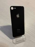 Заднее стекло (крышка) для IPhone 8 черное (space gray)