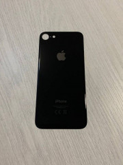 Заднее стекло (крышка) для IPhone 8 черное (space gray)