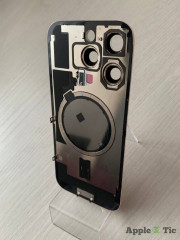 iPhone 16 Pro задняя крышка в сборе с окошками камеры (Desert Titanium) песочная