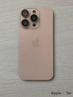 iPhone 16 Pro задняя крышка в сборе с окошками камеры (Desert Titanium) песочная
