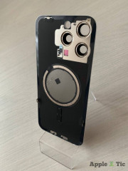 iPhone 15 Pro Max задняя крышка в сборе с окошками камеры (White Titanium) белый титан