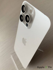 iPhone 15 Pro Max задняя крышка в сборе с окошками камеры (White Titanium) белый титан