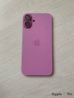 iPhone 16 Plus задняя крышка в сборе с окошками камеры (Pink) розовая