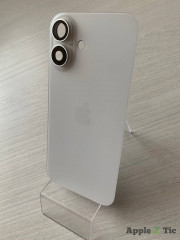 Задняя крышка iPhone 16 в сборе с окошками камеры (White) белая